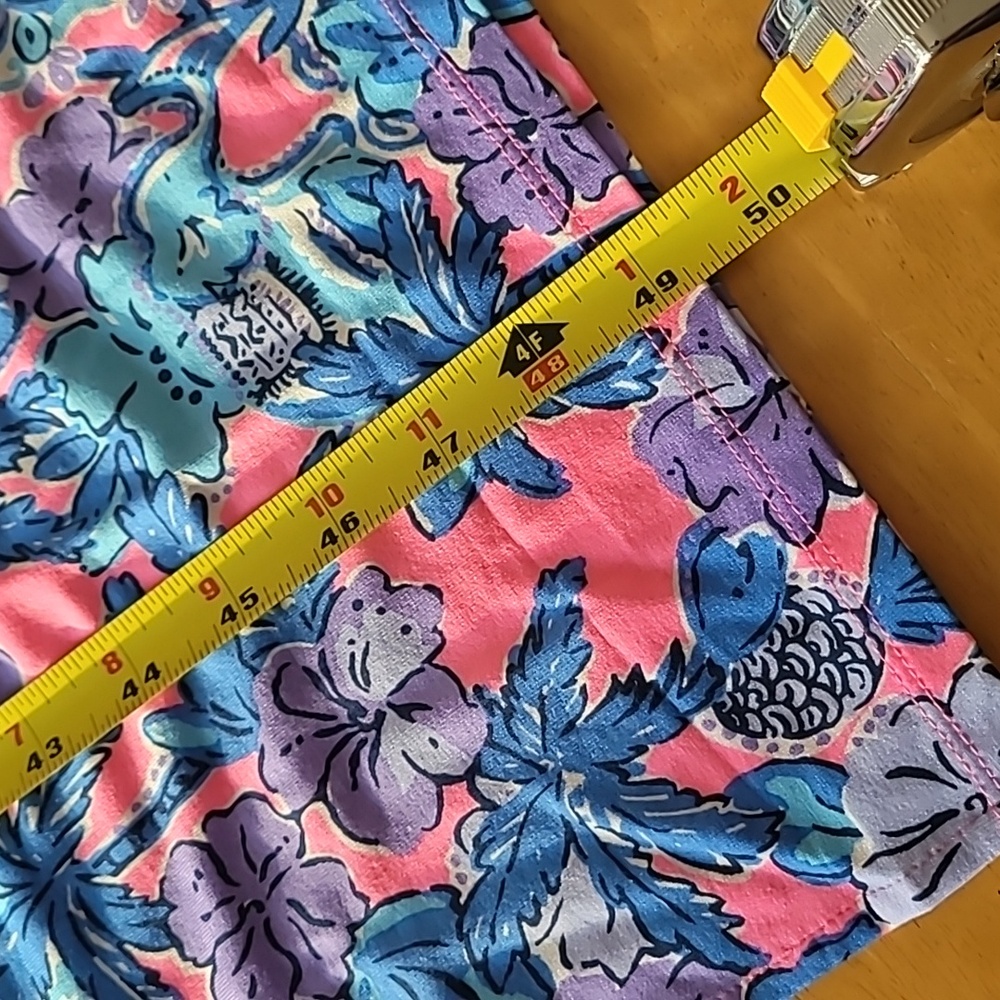 Lilly Pulitzer Bingham Midi Dress Soleil Pink Palm Parade Engineered - Picture 11 of 13